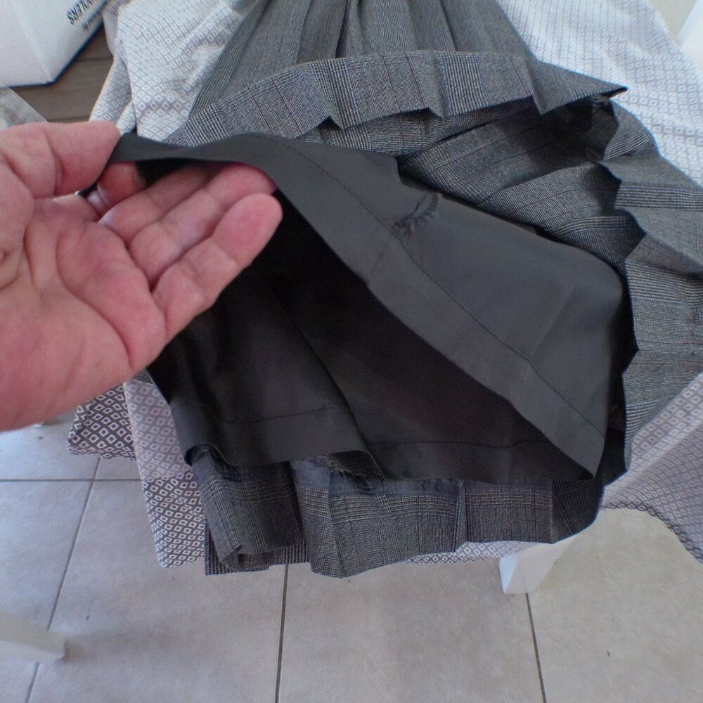 Vintage Ragalia Collection Gray Glen Plaid Skirt Suit Set Women’s 10P USA Made 9 - Picture 8 of 9